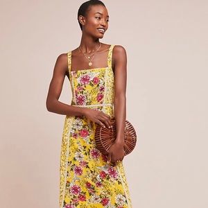 FARM RIO ANTHROPOLOGIE Yellow Dress - NEVER WORN!!